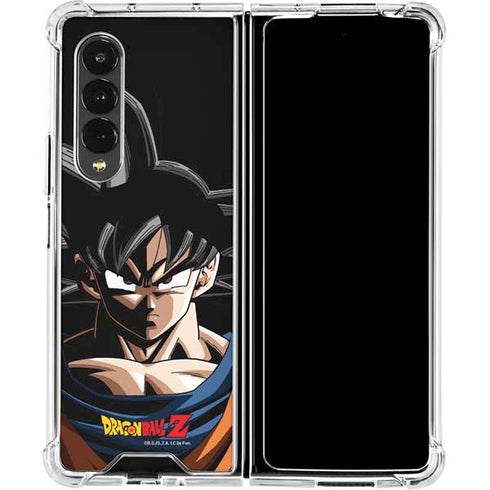 Dragon Ball Z Goku Portrait Galaxy Z Fold4 5G Clear Case